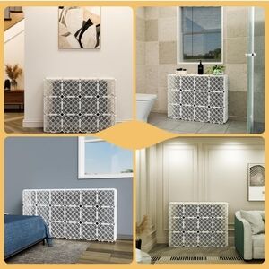 White Decorative Radiator Cover